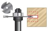 [Australia - AusPower] - Amana Tool - 53402-1 Slotting Cutter Assembly 3 Wing x 1-7/8 Dia x 5/64 x 1/2" Shank 