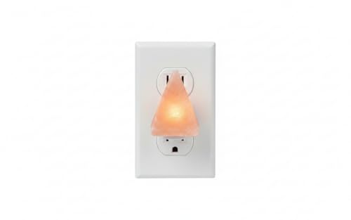 Himalayan Pink Salt Night Light Pyramid (1 Pack) Decorative Ambient Night Lights for Bedroom, Bathroom, Nursery & Home Décor