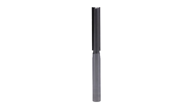 Whiteside 1073-01 straight router bit with 1/2 inch cutting diameter, shank, and 2-1/2 inch cutting length