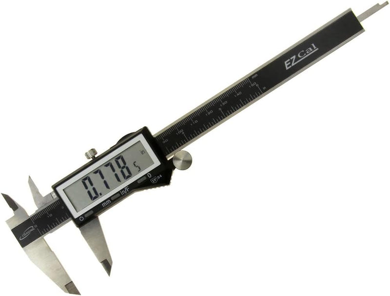 [Australia - AusPower] - Digital Caliper Measuring Tool, Large LCD, Digital Calipers 6 inch / 150 mm, Electronic Micrometer Vernier with Fractions, IP54 by S&F STEAD & FAST 6 inch Stainless Steel 
