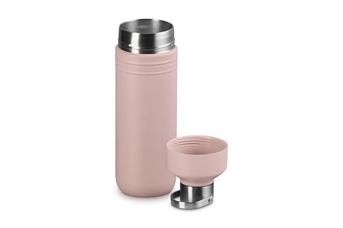 Le Creuset Stainless Steel On The Go Water Bottle, 33 oz., Shell Pink 33 oz.