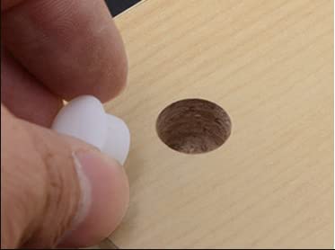 [Australia - AusPower] - 5mm Plastic Hole Plugs SJZBIN 200PCS White 3/16 Inches Round Button Flush Type Plugs Screw Cap Drilling Cover Plugs for Chair Cabinet Cupboard Shelf Furniture Fencing Post Pipe Insert End Caps 