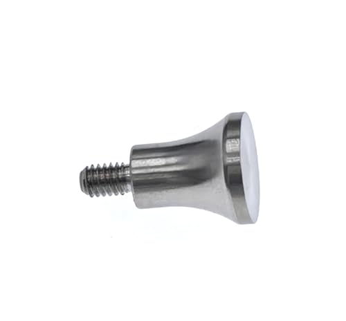 SUXING Flat Contact Points for Dial Digital Indicator Depth Gauge Thickness Gauge 4-48 UNF Thread Bell Contact Points PT06632-2 (3/8 Inch Diameter) 3/8 Inch Diameter