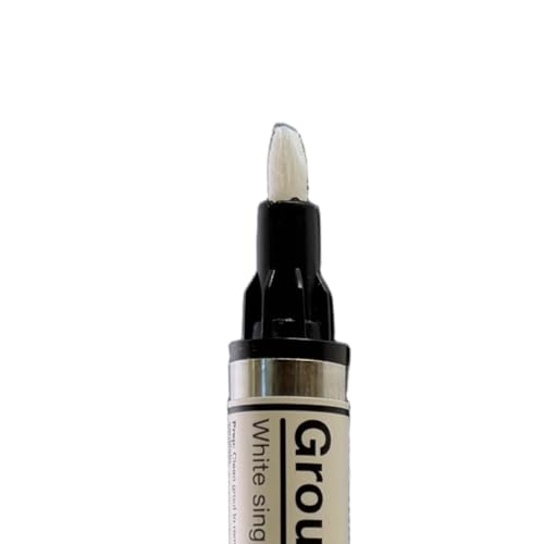 SureMark white grout pen twin pack, 2 x 7ml pens for refreshing tile grout appearance