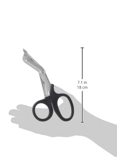 Prestige Medical EMT/Utility Scissor, Black, 7 1/2 Inch 7.5 Inch