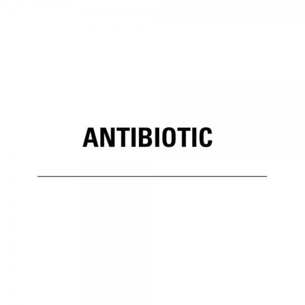 0.375" x 1.625" ANTIBIOTIC Medical Healthcare Labels