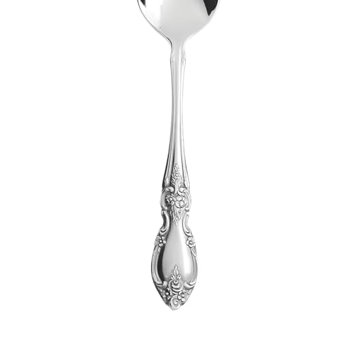 Set of four Oneida Louisiana teaspoons from the silverware flatware set, featuring classic design for service for four.