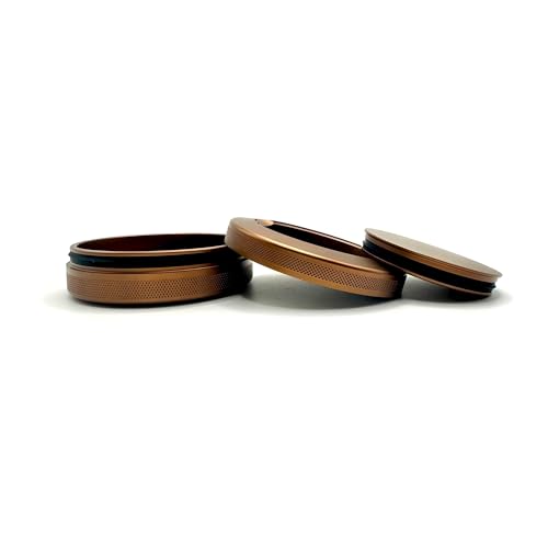 Liberty | Metal Container for Zyn, Premium Aluminum Can & Rugged Pouch Holder | Extra Capacity, Knurled Grip & Used Pouch Storage | EDC (Copper) Copper