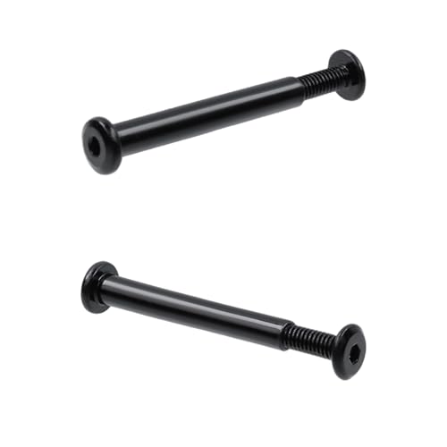 Tighall M4×35mm black furniture bolts and barrel nuts set with Allen wrench, 20 sets for woodworking and TV stands