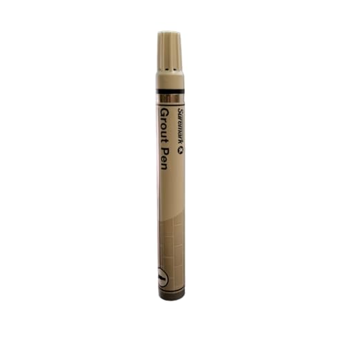 SureMark white grout pen twin pack, 2 x 7ml pens for refreshing the appearance of tile grout