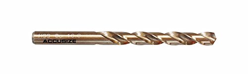 Accusize Industrial Tools M35 H.S.S. Plus 5% Cobalt Metric Drill Set, 135 Deg Split Point, 1 to 10mm by 0.5mm in Plastic Box, 3110-1119 1 to 10mm by 0.5mm, 19 pcs