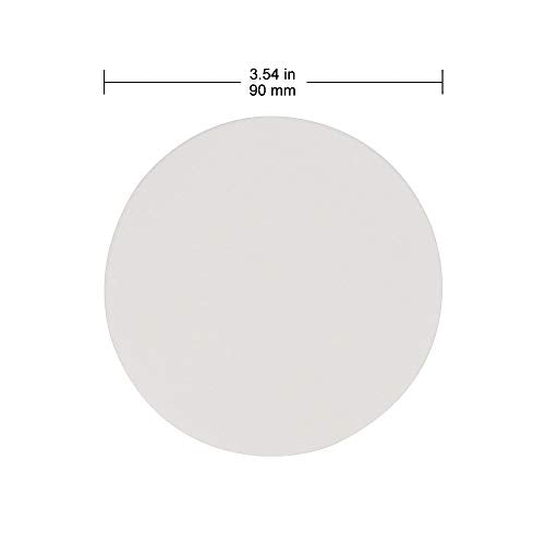 Labasics Quantitative Filter Paper Circles, Cellulose Filter Paper with 90 mm Diameter and a Filtration Speed of 20 Microns, Pack of 100 White