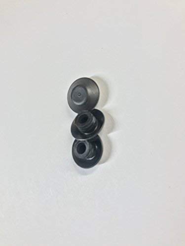 [Australia - AusPower] - 1/4" (0.25 inch) Flush Mount Black Plastic Body and Sheet Metal Hole Plug - Qty 25 