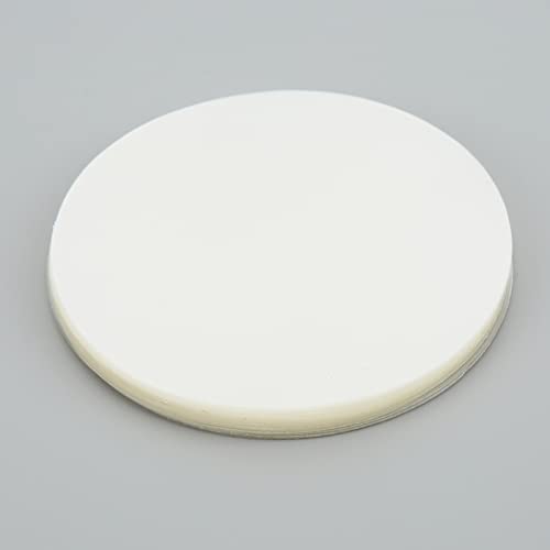 Tnfeeon Circle Mylars, Button Parts Metal with Clip Pin Top & Bottom Plastic Cover Film Button Maker Parts Pack of 100 58mm