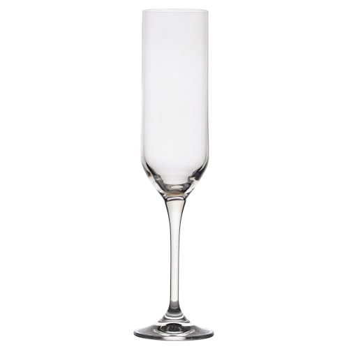 Mikasa Upton Lead-Free Champagne Flute Glasses, Set of 4, 8 Ounce