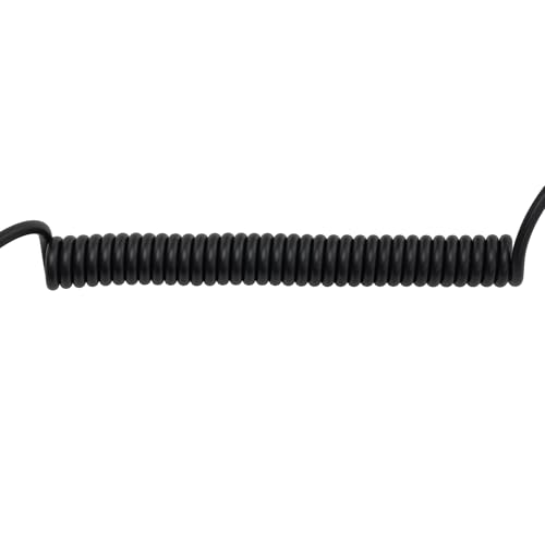 12 Pin Female Hirose to 12V DC Coiled Power Cable for GH4 B4 2/3" Fujinon Canon Nikon Camera Lens
