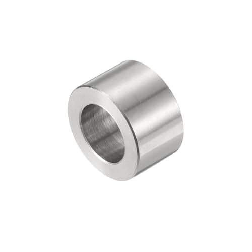 uxcell 12pcs Stainless Steel Spacer 12mm Bore x 20mm OD x 12mm Length Screw Bushing Plain Finish Round Metal Spacer for M12 Screws Bolts and Rods Silver Tone
