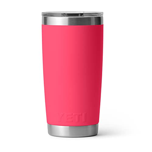 YETI Rambler 20 oz Tumbler Retired Color, Stainless Steel, Vacuum Insulated with MagSlider Lid, Bimini Pink