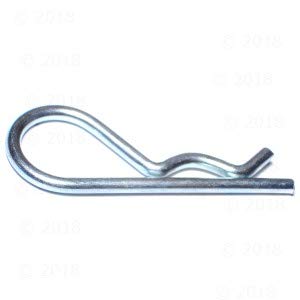 Hard-to-Find Fastener Hitch Pin Clips, Zinc-Plated Alloy Steel, Durable Metal Safety Pin Clips for Heavy Duty Trailer Hauling, Farm & Industrial Use, 3/16 x 3-1/4", Pack of 50 3/16 x 3-1/4"