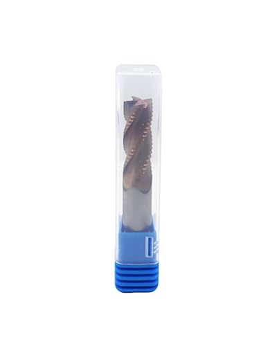Zorqon 1/2-inch carbide roughing end mill, 4-flute square nose cutting tool