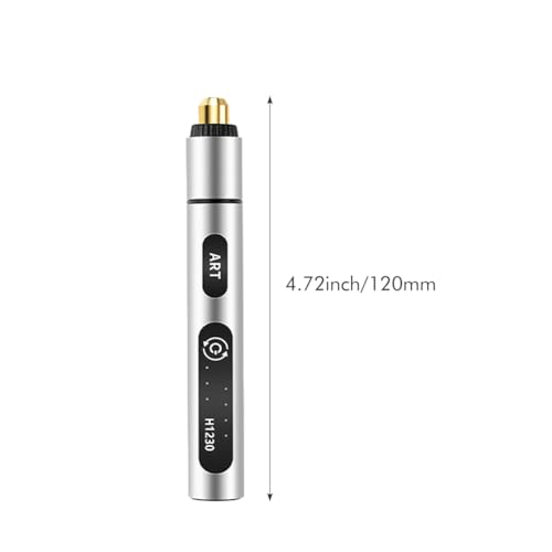 Electric Engraving Tool Kit, USB Cordless Rechargeable Engraving Pen With 4 Tungsten Carbide Tip, Mini DIY Rotary Engraver for Carving Leather Wood Metal Stone Plastic Jewelry Glass(Silver) Silver