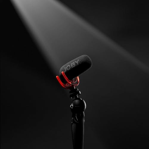 JOBY Wavo On-Camera Vlogging Compact Microphone Super Cardioid Pattern with Rycote Duo-Lyre for Smartphone, CSC, Mirrorless, Vlogging, Youtuber, Podcast, IRL, Content Creators