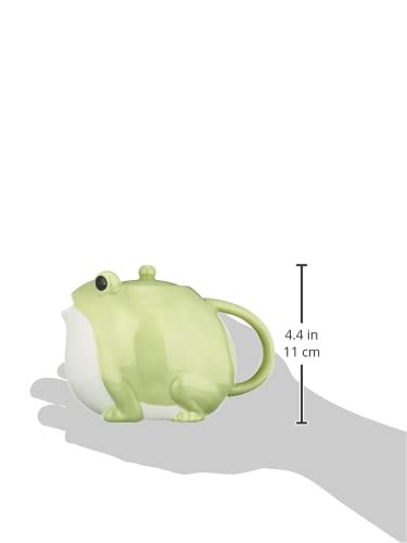Sunart SAN3293 Cute Tableware Teapot & Tea Cup Set, Frog Parent and Child, 20.3 fl oz (600 ml), 45.1 fl oz (140 ml)