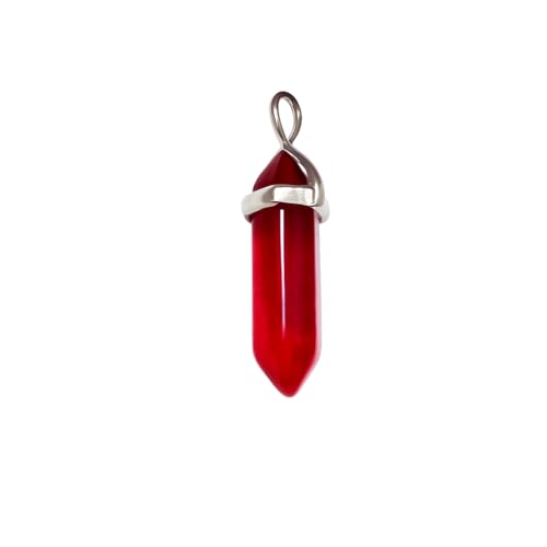 Wiccan Red Agate Pendant Necklace – Stone of Vitality & Passion