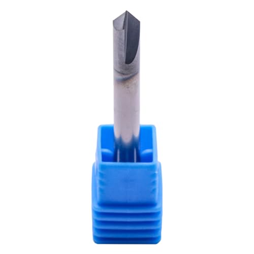 SEFHLI 2-flute 90° solid carbide chamfer end mill set, 5 pieces, 3/16 inch, AlTiN coated
