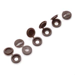 [Australia - AusPower] - Glvaner M4 (80 pcs) Dark Brown Color Collated Screws Caps Hinged Screw Cover Caps with 20 PCs #8 x 1-1/4" (4.2 x 32mm) Flat Head Wood Screws Stainless Steel 304 (18-8) for TV or Furnitures 