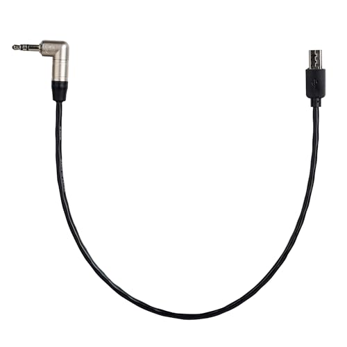 Timecode Cable for Sony FX3, FX30, A7S3, A1 Cameras, 3.5mm & Micro USB, Compatible with Tentacle Sync Track E Pocket Audio Recorder