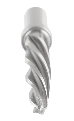 Accusize 1/2-inch HSS aligning hand reamer with 3-flat shank and 5 flutes