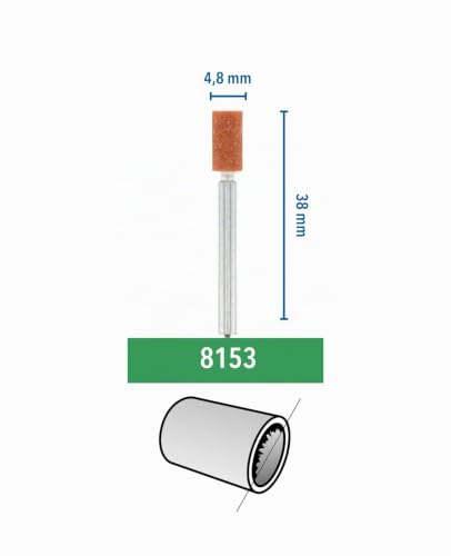 Dremel 8153 Corundum Grinding Tip - Accessory Set for Multifunctional Tool with 3 Sanding Tips 4.8 mm for Sharpening, Smoothing and Sanding Metal, Castings, Welded Connections, Rivets and Rust 8153 - Cylinder Small 4.8 mm