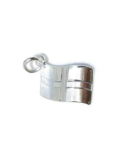 English Flag sterling silver charm .925 x 1 Saint George Cross charms