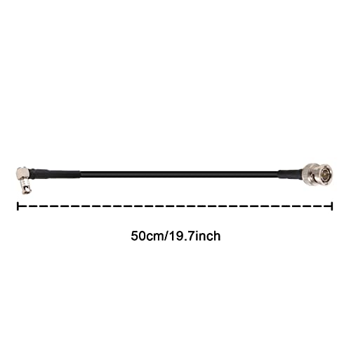 Alvin's Cables Micro-BNC Male Right-Angle to BNC Male 6G HD SDI Coaxial-Cable for Blackmagic-Video-Assist 75 Ohm 50cm right angle micro bnc