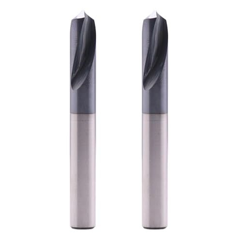 2Pcs 5/16" 2 Flute 120 Degree Solid Carbide Spot Drill - AlTiN Coated 5/16 in
