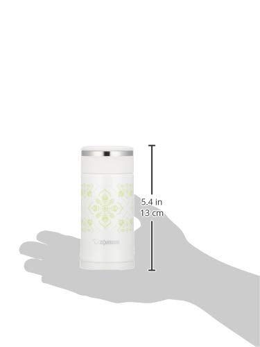 Zojirushi SM-ED20-WP Water Bottle, Direct Drinking Stainless Steel Mug, 7.8 fl oz (200 ml), Pearl White