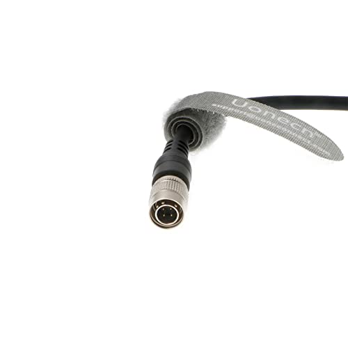 Uonecn D-Tap to Hirose 4 Pin Power Cable, 4pin Male Cable for Sound Devices 633 688, Zoom F8 Series Audio Recorder, Anton Bauer Battery, 17.7in/45cm