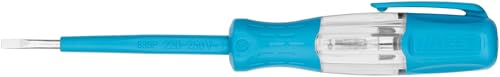 Hazet phase tester 839P, slotted profile, SW 0.5 x 3 mm, 220 – 250 volts | Output slot profile, length l1 70 mm, length l2 150 mm, 23 g, blade width 3 mm, blade height 0.5 mm 150 mm (total length), 80 mm (handle length).NEW version
