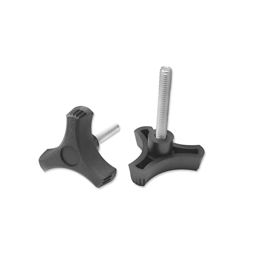 BYSOL 5/16-18 wing nut knob with 2-inch diameter and threaded post, 10-piece set
