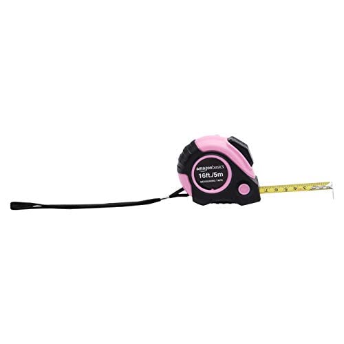 Amazon Basics 16ft Pink Tape Measure 5 m