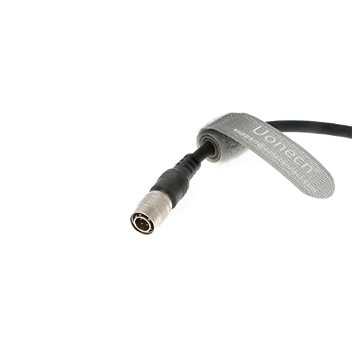 Uonecn D-Tap to Hirose 4 Pin Power Cable, 4pin Male Cable for Sound Devices 633 688, Zoom F8 Series Audio Recorder, Anton Bauer Battery, 17.7in/45cm