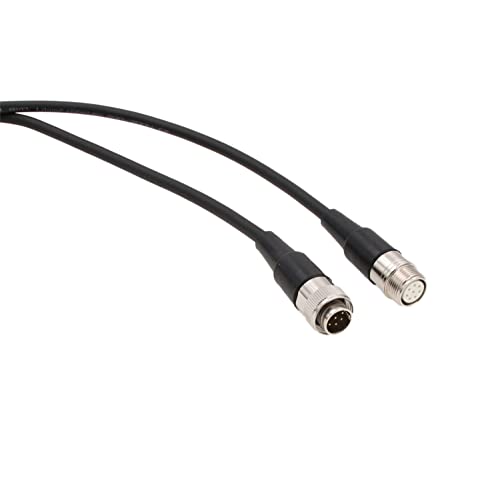 8 Pin Adapter Cable for Canon Fujinon VariZoom Zoom Control Lens Angenieux, Male to Female Connector Extension 1M