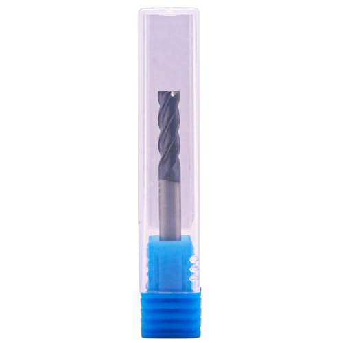 BestParts 5Pcs 3/16" 4 Flute Solid Carbide Square End Mills - AlTiN Coated 3/16 in 5
