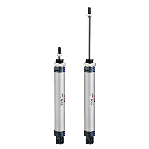 sourcing map Pneumatic Air Cylinder 16mm Bore 75mm Stroke with Y Connector and Quick Fittings, MAL 16x75, for Automatic Equipment 16mmx75mm