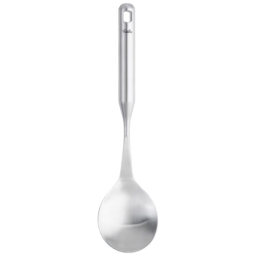 Fissler Essential Vegetable & Rice Serving Spoon, 18/10 Stainless Steel Kitchen Utensil for Serving & Cooking, Ergonomic Handle, Dishwasher Safe