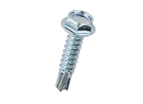 TEKS 21312 self-tapping screw, 3/4-inch zinc-plated steel hex-drive screw, pack of 180
