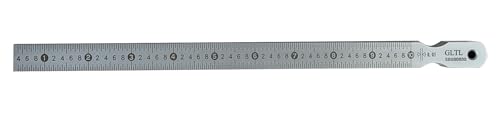 GLTL precision wedge gap feeler gauge, stainless steel taper gauge with high-contrast 0.5-10mm markings