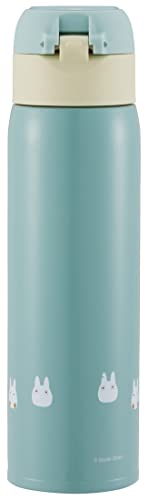 Skater STOT5-A My Neighbor Totoro Ghibli Insulated Stainless Steel Mug Bottle, 16.9 fl oz (480 ml), One-Touch Open, 16.2 Ounces