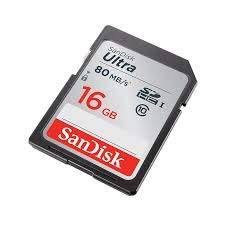[Australia - AusPower] - SanDisk Ultra 16GB Class 10 SDHC UHS-I Memory Card up to 80MB/s (SDSDUNC-016G-GN6IN) 